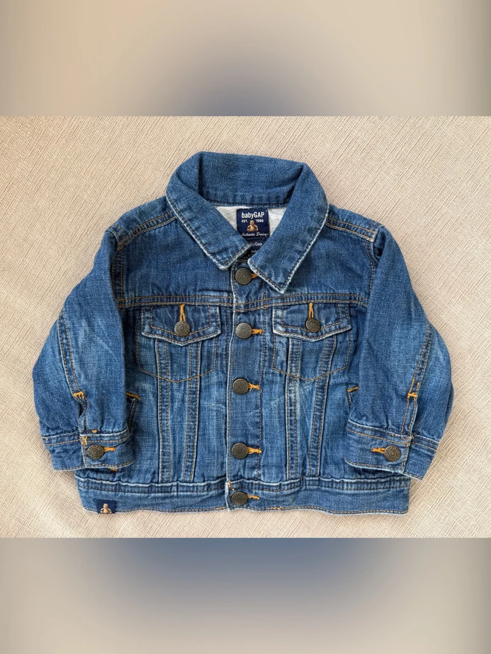 Baby GAP Kids Medium Wash Denim Jacket - Blue